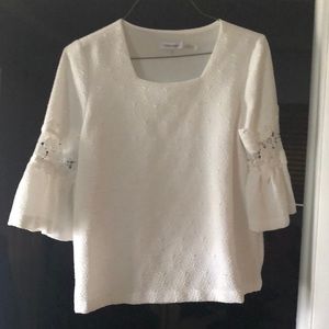 White lace blouse